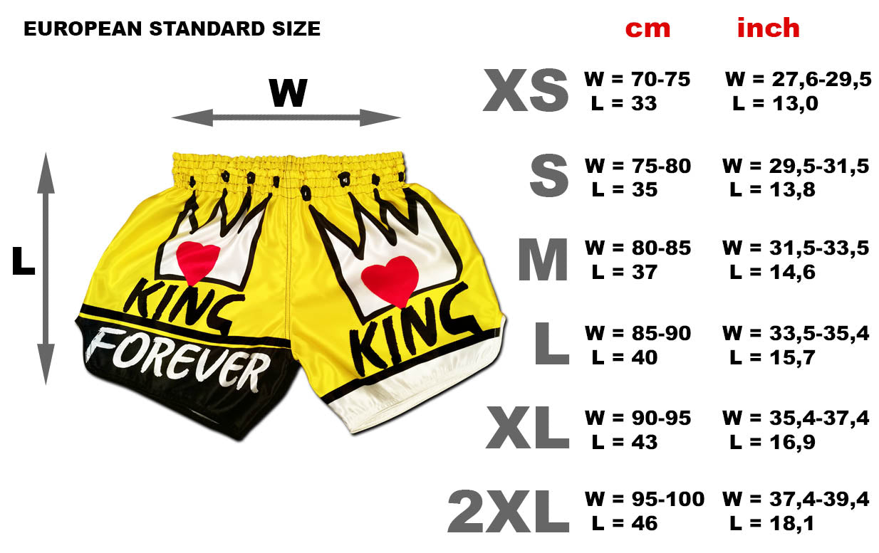 King Forever shorts size