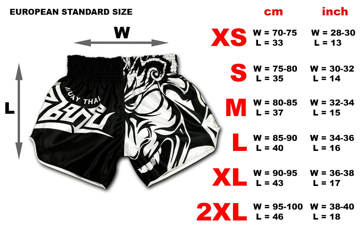Muay Thai Shorts Tribal Samurai