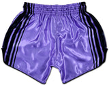 lavender and black muay thai boxing shorts