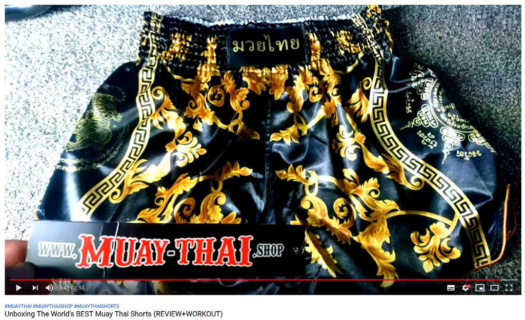 Motivation Man reviews our Muay Thai Shorts
