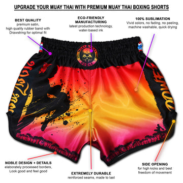 Paradise Hawaii Tropical Print Pattern Muay Thai Boxing Shorts main image 1