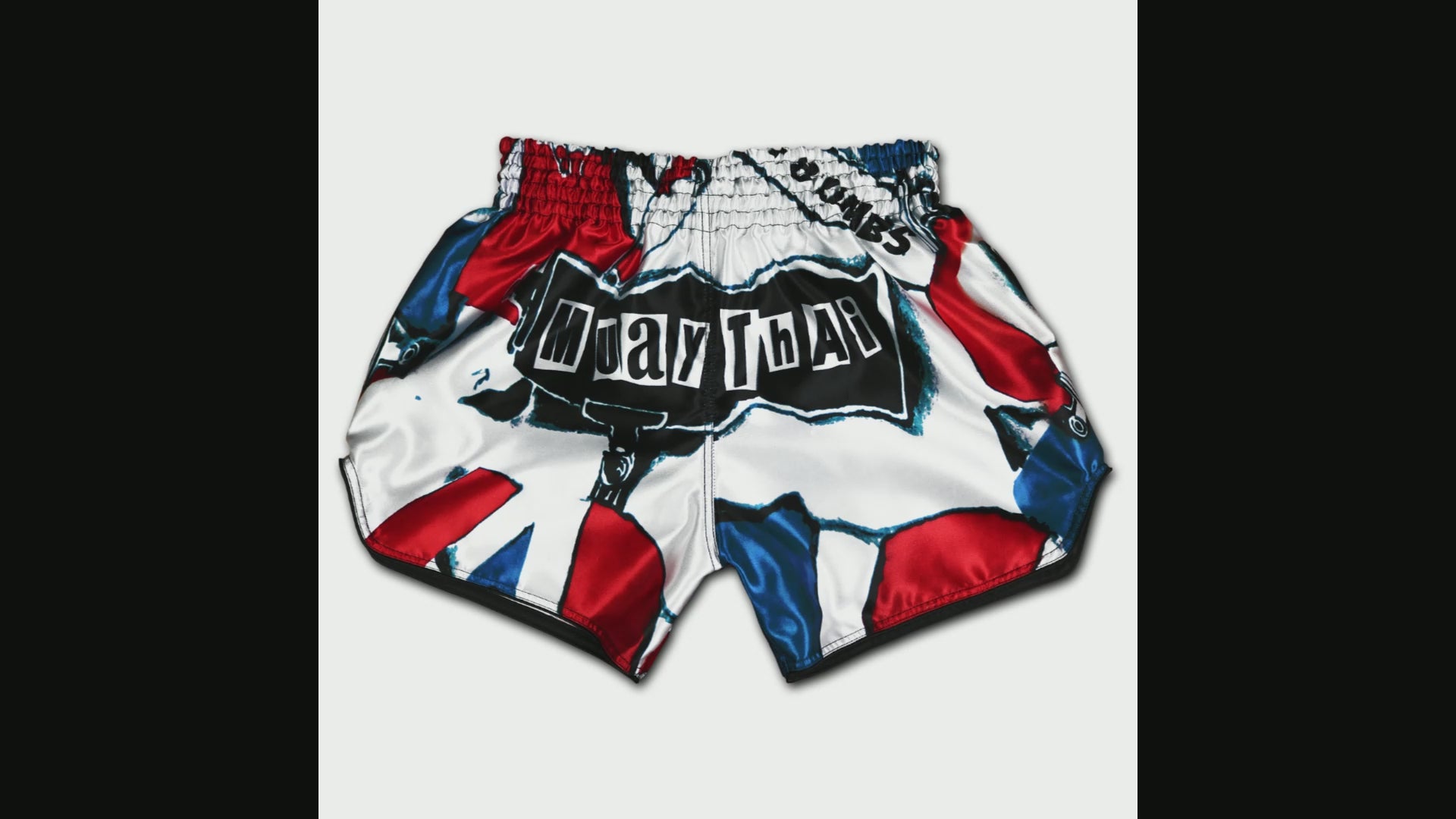 Muay Thai Boxing Shorts red white blue patriot