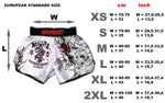 Bloodsport Short size chart