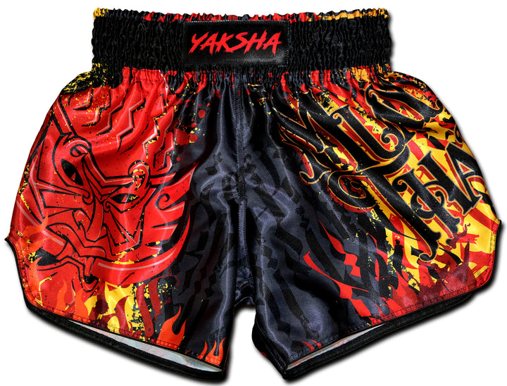 Trippy Smoke Psychedelic Print Muay Thai Boxing Shorts main image 1