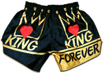 king forever boxing shorts black