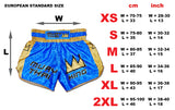 thaiboxing shorts measurements