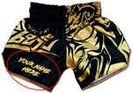 your name on muay thai shorts