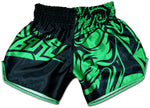 Muay Thai Samurai Shorts for Men in green