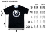 muay thai t shirt size chart