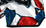 thaiboxing shorts red white blue