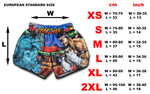 street fighter shorts size